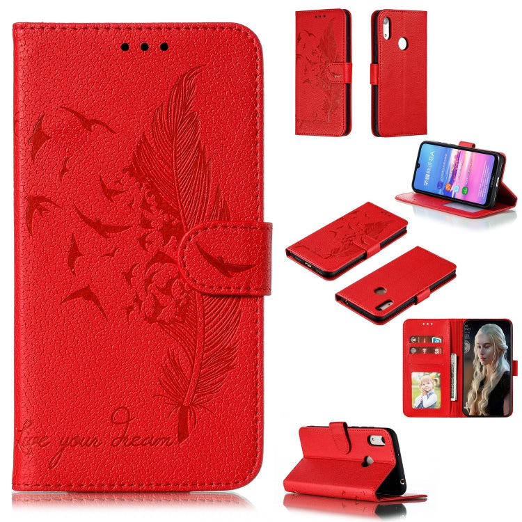 Feather Pattern Litchi Texture Horizontal Flip Leather Case with Wallet & Holder & Card Slots, For Huawei P Smart Z / Y9 Prime (2019), For Huawei P20 Lite (2019) / Nova 5i, For Huawei P30, For Huawei P30 Lite, For Huawei P30 Pro������������������������...