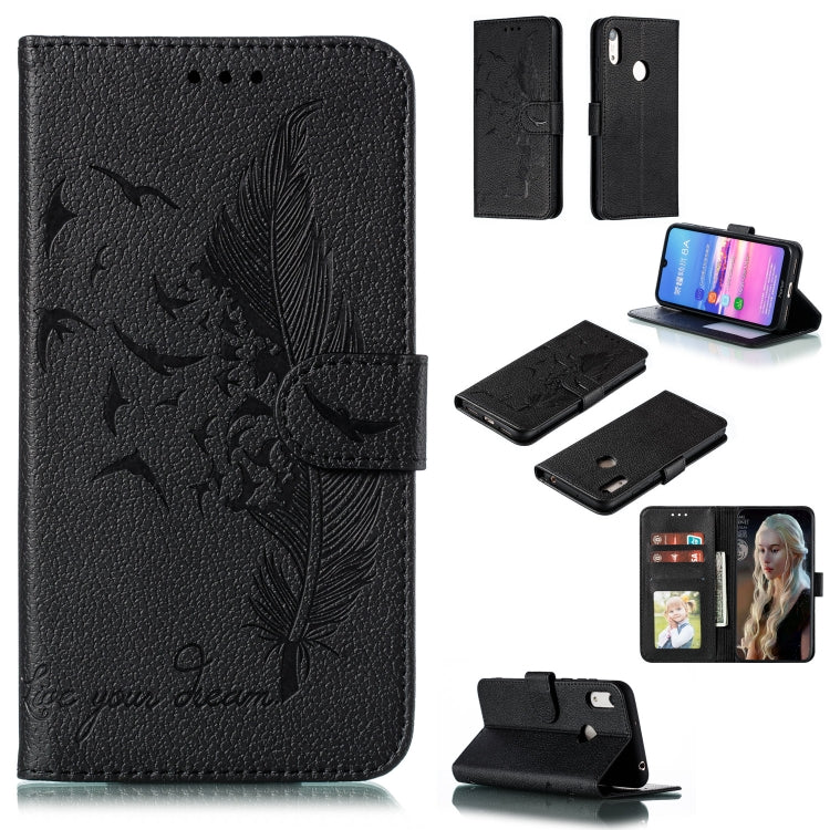 Feather Pattern Litchi Texture Horizontal Flip Leather Case with Wallet & Holder & Card Slots, For Huawei P Smart Z / Y9 Prime (2019), For Huawei P20 Lite (2019) / Nova 5i, For Huawei P30, For Huawei P30 Lite, For Huawei P30 Pro������������������������...