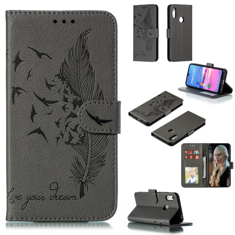 Feather Pattern Litchi Texture Horizontal Flip Leather Case with Wallet & Holder & Card Slots, For Huawei P Smart Z / Y9 Prime (2019), For Huawei P20 Lite (2019) / Nova 5i, For Huawei P30, For Huawei P30 Lite, For Huawei P30 Pro������������������������...