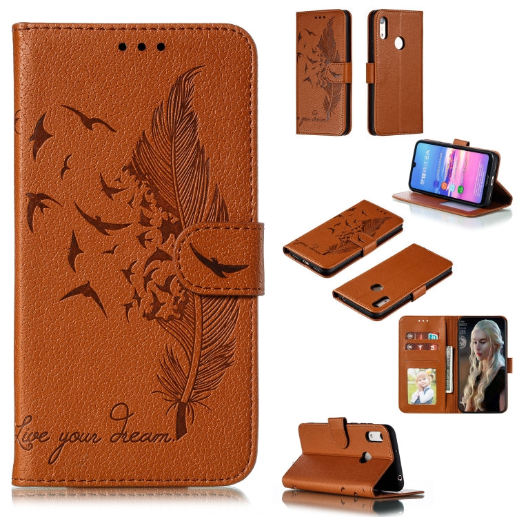 Feather Pattern Litchi Texture Horizontal Flip Leather Case with Wallet & Holder & Card Slots, For Huawei P Smart Z / Y9 Prime (2019), For Huawei P20 Lite (2019) / Nova 5i, For Huawei P30, For Huawei P30 Lite, For Huawei P30 Pro������������������������...