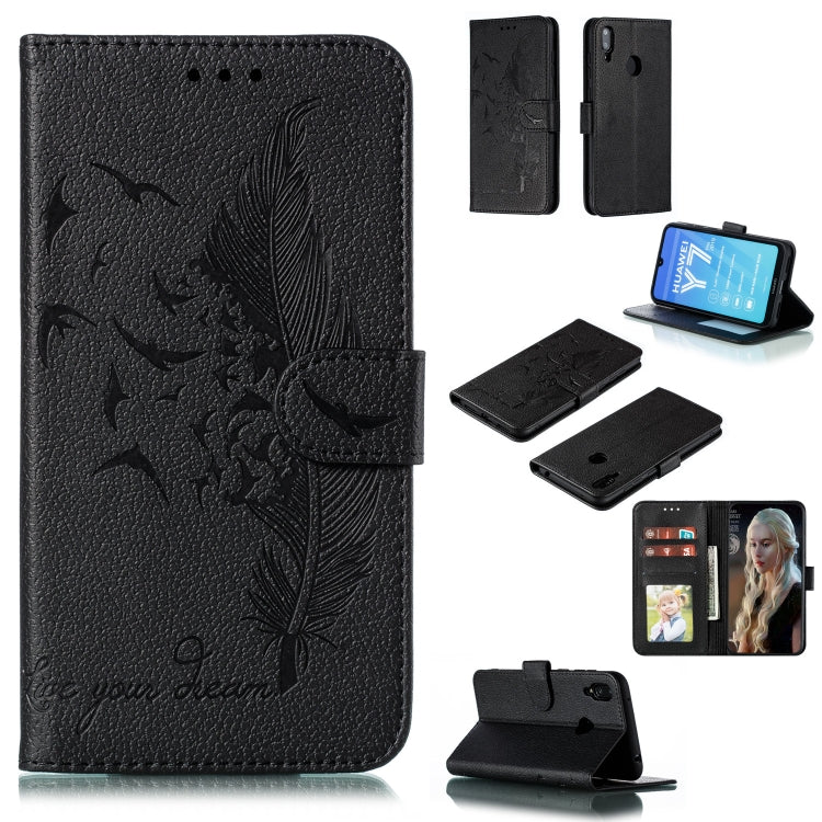 Feather Pattern Litchi Texture Horizontal Flip Leather Case with Wallet & Holder & Card Slots, For Huawei P Smart Z / Y9 Prime (2019), For Huawei P20 Lite (2019) / Nova 5i, For Huawei P30, For Huawei P30 Lite, For Huawei P30 Pro������������������������...