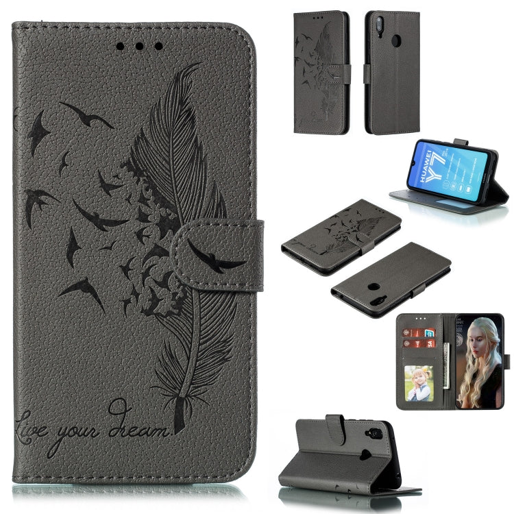 Feather Pattern Litchi Texture Horizontal Flip Leather Case with Wallet & Holder & Card Slots, For Huawei P Smart Z / Y9 Prime (2019), For Huawei P20 Lite (2019) / Nova 5i, For Huawei P30, For Huawei P30 Lite, For Huawei P30 Pro������������������������...