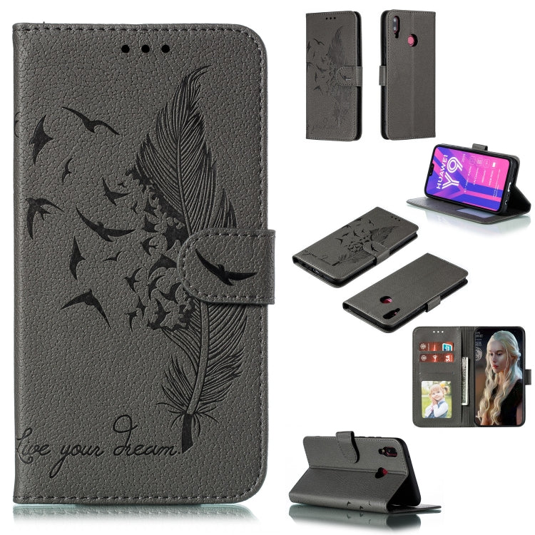Feather Pattern Litchi Texture Horizontal Flip Leather Case with Wallet & Holder & Card Slots, For Huawei P Smart Z / Y9 Prime (2019), For Huawei P20 Lite (2019) / Nova 5i, For Huawei P30, For Huawei P30 Lite, For Huawei P30 Pro������������������������...