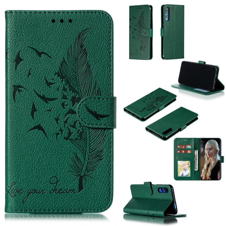 Feather Pattern Litchi Texture Horizontal Flip Leather Case with Wallet & Holder & Card Slots, For Huawei P Smart Z / Y9 Prime (2019), For Huawei P20 Lite (2019) / Nova 5i, For Huawei P30, For Huawei P30 Lite, For Huawei P30 Pro������������������������...