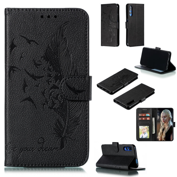Feather Pattern Litchi Texture Horizontal Flip Leather Case with Wallet & Holder & Card Slots, For Huawei P Smart Z / Y9 Prime (2019), For Huawei P20 Lite (2019) / Nova 5i, For Huawei P30, For Huawei P30 Lite, For Huawei P30 Pro������������������������...