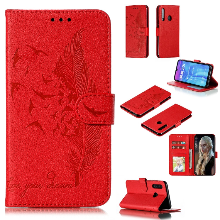 Feather Pattern Litchi Texture Horizontal Flip Leather Case with Wallet & Holder & Card Slots, For Huawei P Smart Z / Y9 Prime (2019), For Huawei P20 Lite (2019) / Nova 5i, For Huawei P30, For Huawei P30 Lite, For Huawei P30 Pro������������������������...