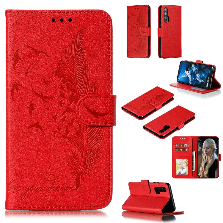 Feather Pattern Litchi Texture Horizontal Flip Leather Case with Wallet & Holder & Card Slots, For Huawei P Smart Z / Y9 Prime (2019), For Huawei P20 Lite (2019) / Nova 5i, For Huawei P30, For Huawei P30 Lite, For Huawei P30 Pro������������������������...