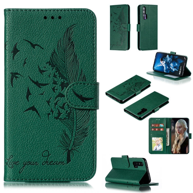 Feather Pattern Litchi Texture Horizontal Flip Leather Case with Wallet & Holder & Card Slots, For Huawei P Smart Z / Y9 Prime (2019), For Huawei P20 Lite (2019) / Nova 5i, For Huawei P30, For Huawei P30 Lite, For Huawei P30 Pro������������������������...