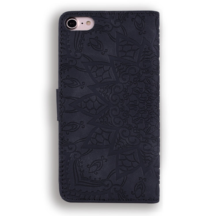 Calf Pattern Double Folding Design Embossed Leather Case with Wallet & Holder & Card Slots, For iPhone SE 2020 & 8 & 7, for iPhone XS / X, for iPhone 11 (6.1 inch), for iPhone 11 Pro (5.8 inch), for iPhone 11 Pro Max (6.5 inch)