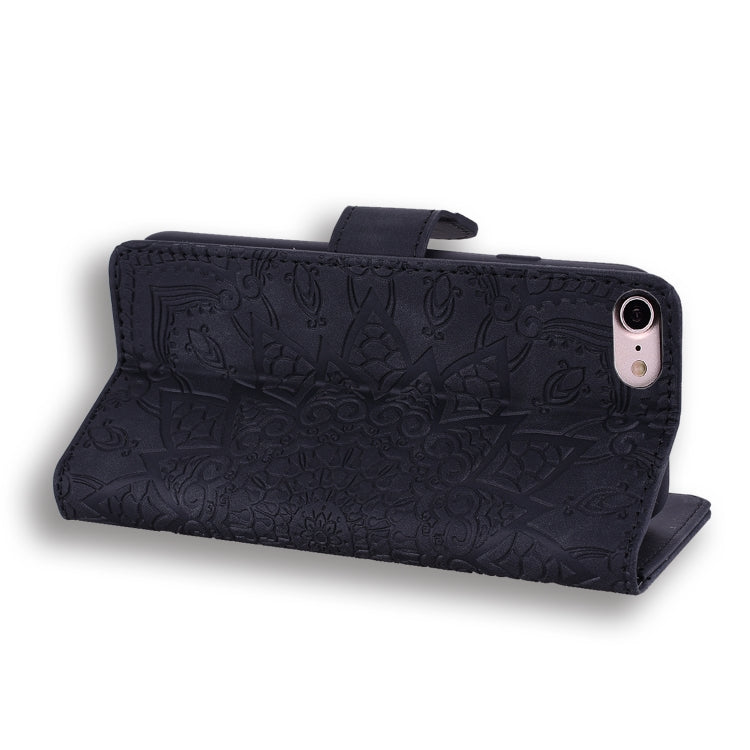 Calf Pattern Double Folding Design Embossed Leather Case with Wallet & Holder & Card Slots, For iPhone SE 2020 & 8 & 7, for iPhone XS / X, for iPhone 11 (6.1 inch), for iPhone 11 Pro (5.8 inch), for iPhone 11 Pro Max (6.5 inch)