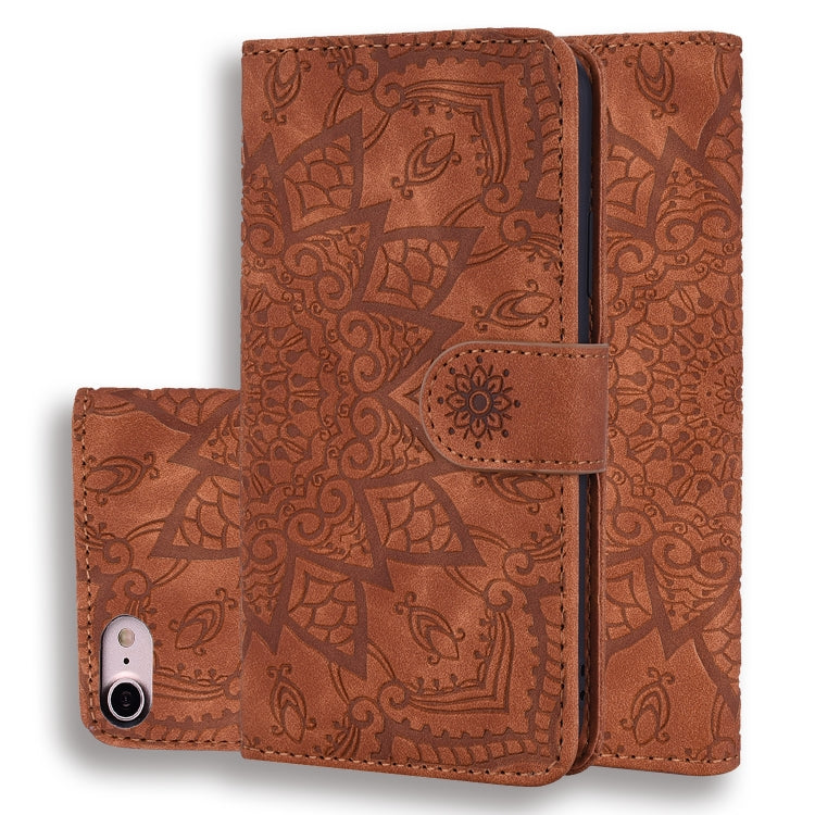 Calf Pattern Double Folding Design Embossed Leather Case with Wallet & Holder & Card Slots, For iPhone SE 2020 & 8 & 7, for iPhone XS / X, for iPhone 11 (6.1 inch), for iPhone 11 Pro (5.8 inch), for iPhone 11 Pro Max (6.5 inch)