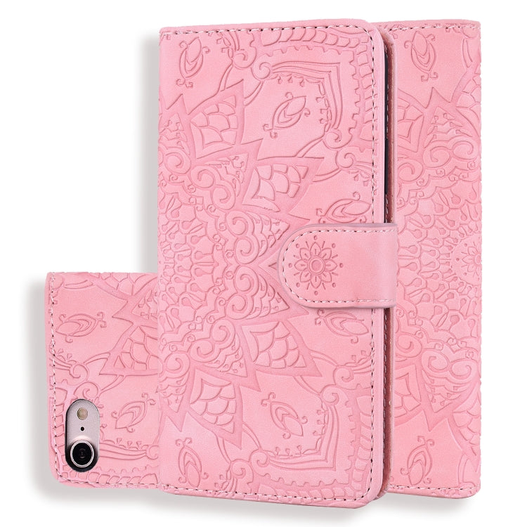 Calf Pattern Double Folding Design Embossed Leather Case with Wallet & Holder & Card Slots, For iPhone SE 2020 & 8 & 7, for iPhone XS / X, for iPhone 11 (6.1 inch), for iPhone 11 Pro (5.8 inch), for iPhone 11 Pro Max (6.5 inch)