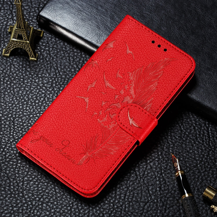 Feather Pattern Litchi Texture Horizontal Flip Leather Case with Wallet & Holder & Card Slots, For iPhone SE 2022 / SE 2020 / 8 / 7, For iPhone 7 Plus / 8 Plus, For iPhone 11 Pro, For iPhone 11, For iPhone 11 Pro Max, For iPhone XS /X, For iPhone XR���...