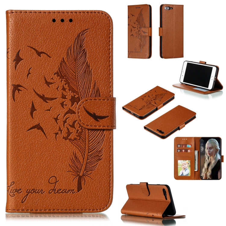 Feather Pattern Litchi Texture Horizontal Flip Leather Case with Wallet & Holder & Card Slots, For iPhone SE 2022 / SE 2020 / 8 / 7, For iPhone 7 Plus / 8 Plus, For iPhone 11 Pro, For iPhone 11, For iPhone 11 Pro Max, For iPhone XS /X, For iPhone XR���...