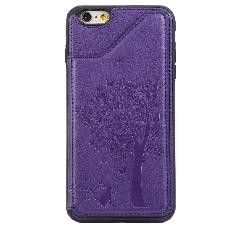 Cat Tree Embossing Pattern Shockproof Protective Case with Card Slots & Photo Frame, For iPhone 6 Plus, For iPhone 6, For iPhone 7 / 8, For iPhone 7 Plus / 8 Plus, For iPhone X, For iPhone XR, For iPhone XS Max, For iPhone XS, For iPhone 11 Pro��������...