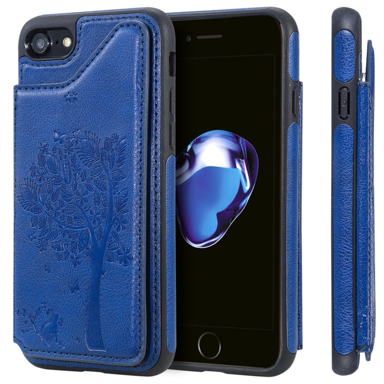 Cat Tree Embossing Pattern Shockproof Protective Case with Card Slots & Photo Frame, For iPhone 6 Plus, For iPhone 6, For iPhone 7 / 8, For iPhone 7 Plus / 8 Plus, For iPhone X, For iPhone XR, For iPhone XS Max, For iPhone XS, For iPhone 11 Pro��������...