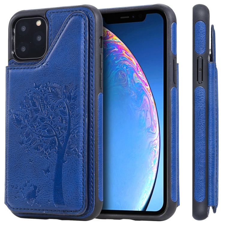 Cat Tree Embossing Pattern Shockproof Protective Case with Card Slots & Photo Frame, For iPhone 6 Plus, For iPhone 6, For iPhone 7 / 8, For iPhone 7 Plus / 8 Plus, For iPhone X, For iPhone XR, For iPhone XS Max, For iPhone XS, For iPhone 11 Pro��������...