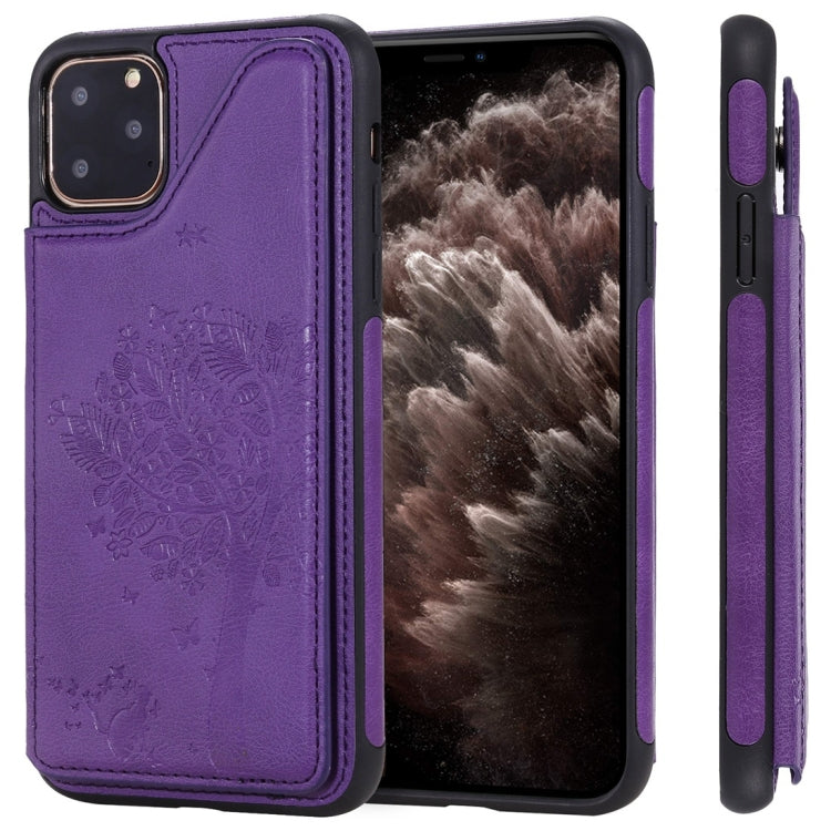 Cat Tree Embossing Pattern Shockproof Protective Case with Card Slots & Photo Frame, For iPhone 6 Plus, For iPhone 6, For iPhone 7 / 8, For iPhone 7 Plus / 8 Plus, For iPhone X, For iPhone XR, For iPhone XS Max, For iPhone XS, For iPhone 11 Pro��������...