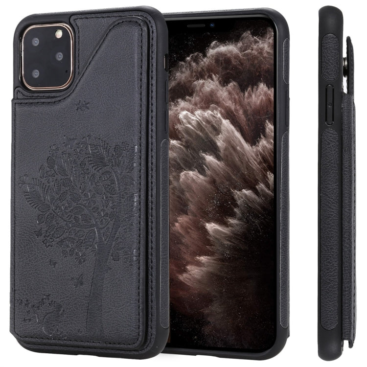 Cat Tree Embossing Pattern Shockproof Protective Case with Card Slots & Photo Frame, For iPhone 6 Plus, For iPhone 6, For iPhone 7 / 8, For iPhone 7 Plus / 8 Plus, For iPhone X, For iPhone XR, For iPhone XS Max, For iPhone XS, For iPhone 11 Pro��������...