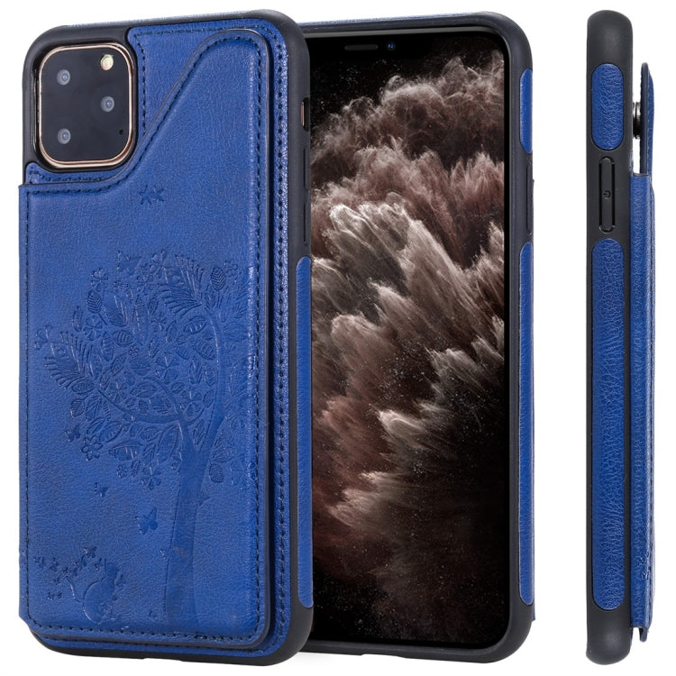 Cat Tree Embossing Pattern Shockproof Protective Case with Card Slots & Photo Frame, For iPhone 6 Plus, For iPhone 6, For iPhone 7 / 8, For iPhone 7 Plus / 8 Plus, For iPhone X, For iPhone XR, For iPhone XS Max, For iPhone XS, For iPhone 11 Pro��������...