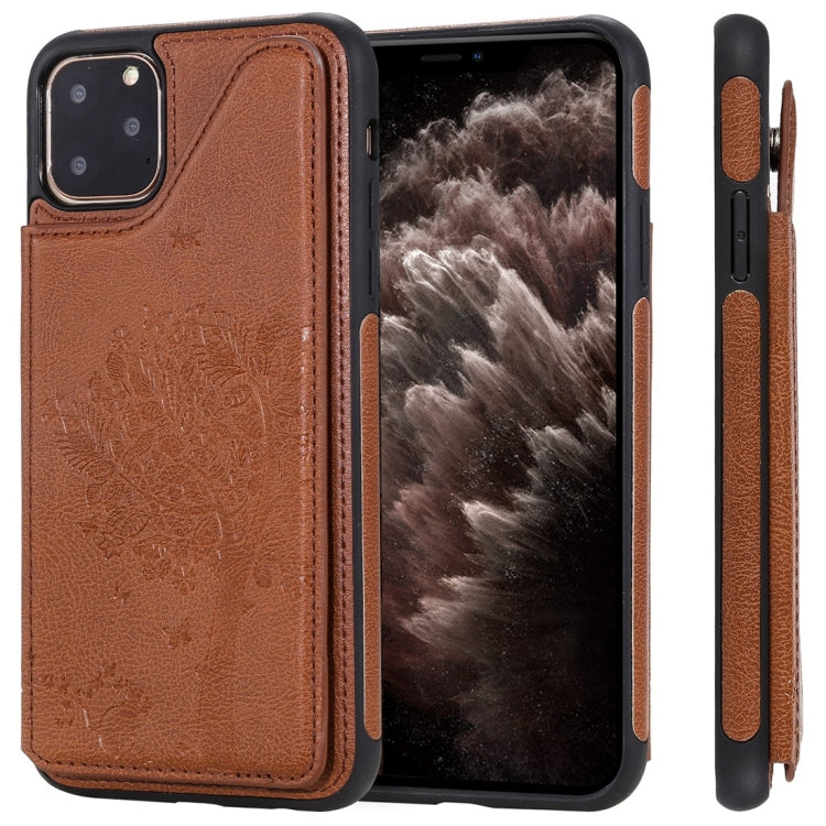 Cat Tree Embossing Pattern Shockproof Protective Case with Card Slots & Photo Frame, For iPhone 6 Plus, For iPhone 6, For iPhone 7 / 8, For iPhone 7 Plus / 8 Plus, For iPhone X, For iPhone XR, For iPhone XS Max, For iPhone XS, For iPhone 11 Pro��������...