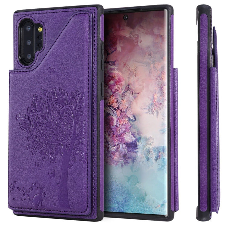 Cat Tree Embossing Pattern Shockproof Protective Case with Card Slots & Photo Frame, For iPhone 6 Plus, For iPhone 6, For iPhone 7 / 8, For iPhone 7 Plus / 8 Plus, For iPhone X, For iPhone XR, For iPhone XS Max, For iPhone XS, For iPhone 11 Pro��������...