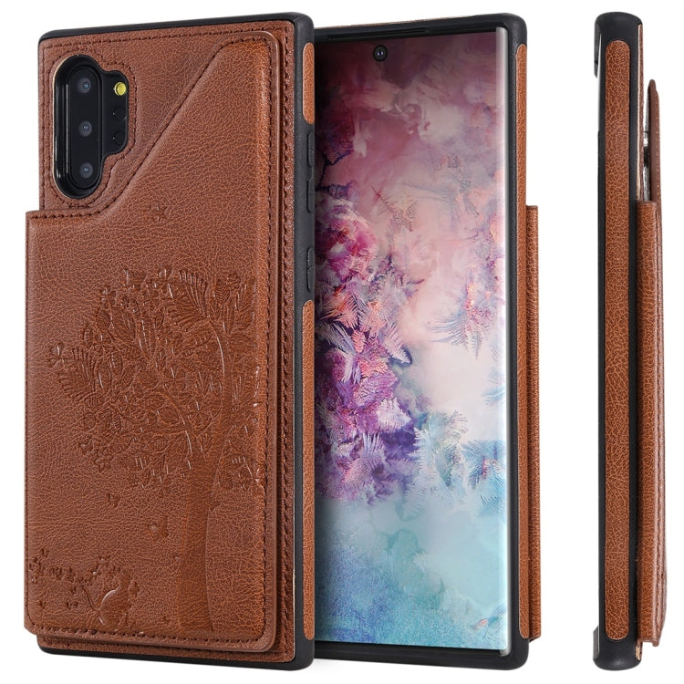 Cat Tree Embossing Pattern Shockproof Protective Case with Card Slots & Photo Frame, For iPhone 6 Plus, For iPhone 6, For iPhone 7 / 8, For iPhone 7 Plus / 8 Plus, For iPhone X, For iPhone XR, For iPhone XS Max, For iPhone XS, For iPhone 11 Pro��������...