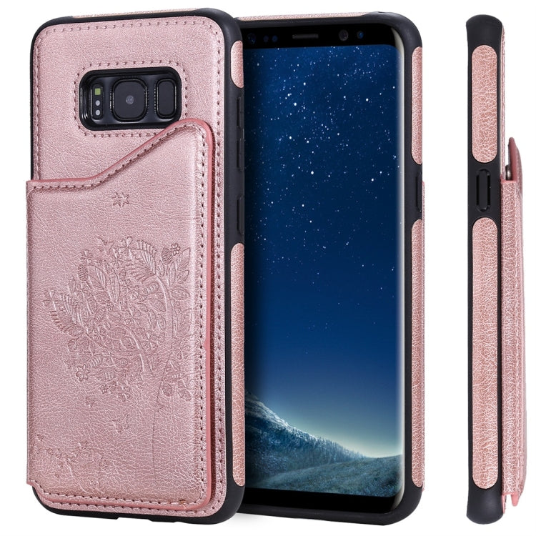 Cat Tree Embossing Pattern Shockproof Protective Case with Card Slots & Photo Frame, For Galaxy S8, For Galaxy S8+, For Galaxy S9, For Galaxy S9+, For Galaxy S10 5G, For Galaxy S10e, For Galaxy S10, For Galaxy S10+