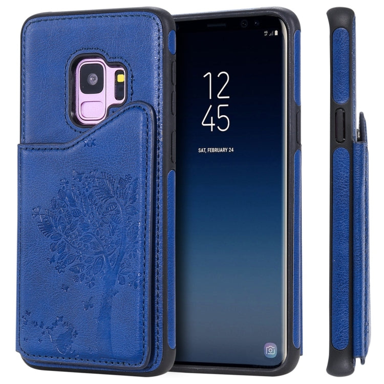 Cat Tree Embossing Pattern Shockproof Protective Case with Card Slots & Photo Frame, For Galaxy S8, For Galaxy S8+, For Galaxy S9, For Galaxy S9+, For Galaxy S10 5G, For Galaxy S10e, For Galaxy S10, For Galaxy S10+