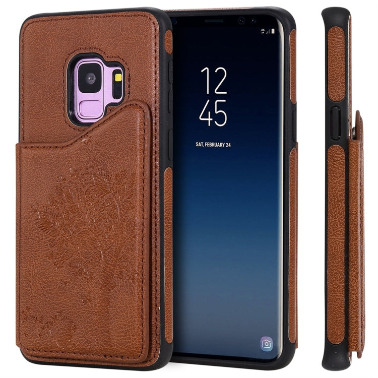 Cat Tree Embossing Pattern Shockproof Protective Case with Card Slots & Photo Frame, For Galaxy S8, For Galaxy S8+, For Galaxy S9, For Galaxy S9+, For Galaxy S10 5G, For Galaxy S10e, For Galaxy S10, For Galaxy S10+