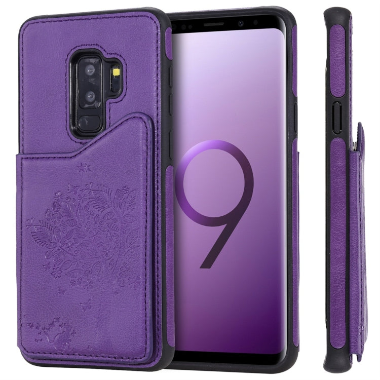 Cat Tree Embossing Pattern Shockproof Protective Case with Card Slots & Photo Frame, For Galaxy S8, For Galaxy S8+, For Galaxy S9, For Galaxy S9+, For Galaxy S10 5G, For Galaxy S10e, For Galaxy S10, For Galaxy S10+