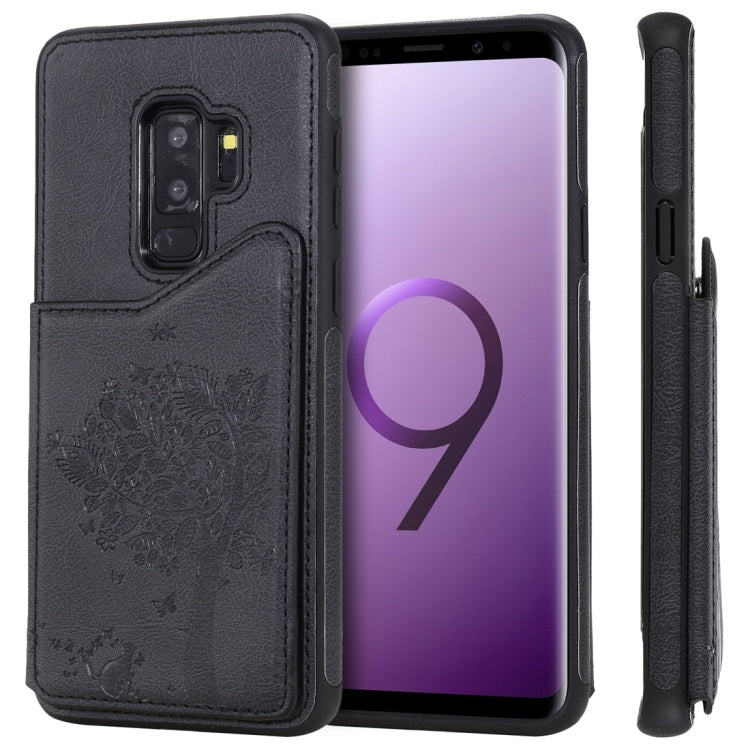 Cat Tree Embossing Pattern Shockproof Protective Case with Card Slots & Photo Frame, For Galaxy S8, For Galaxy S8+, For Galaxy S9, For Galaxy S9+, For Galaxy S10 5G, For Galaxy S10e, For Galaxy S10, For Galaxy S10+