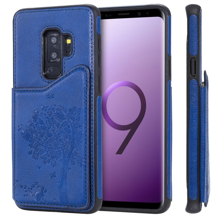 Cat Tree Embossing Pattern Shockproof Protective Case with Card Slots & Photo Frame, For Galaxy S8, For Galaxy S8+, For Galaxy S9, For Galaxy S9+, For Galaxy S10 5G, For Galaxy S10e, For Galaxy S10, For Galaxy S10+