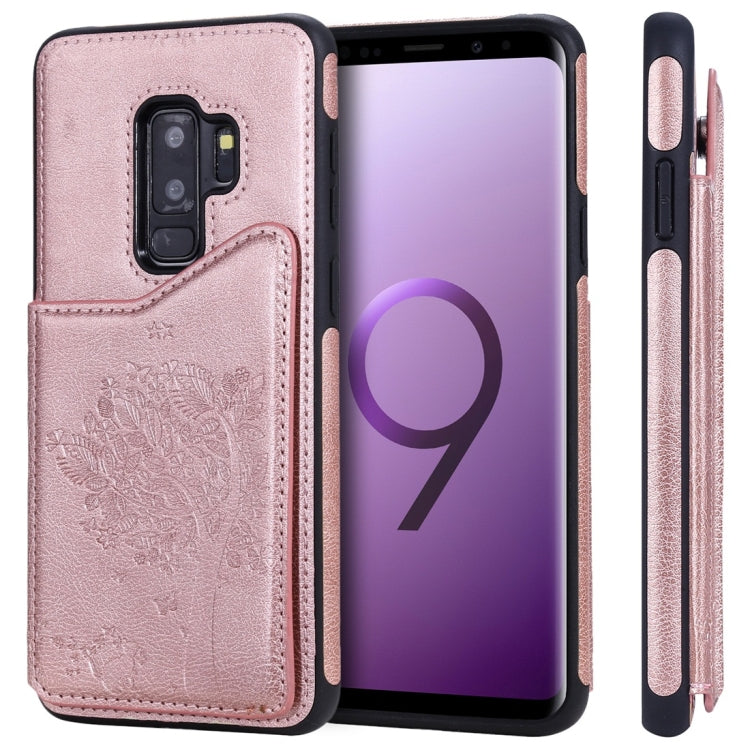 Cat Tree Embossing Pattern Shockproof Protective Case with Card Slots & Photo Frame, For Galaxy S8, For Galaxy S8+, For Galaxy S9, For Galaxy S9+, For Galaxy S10 5G, For Galaxy S10e, For Galaxy S10, For Galaxy S10+