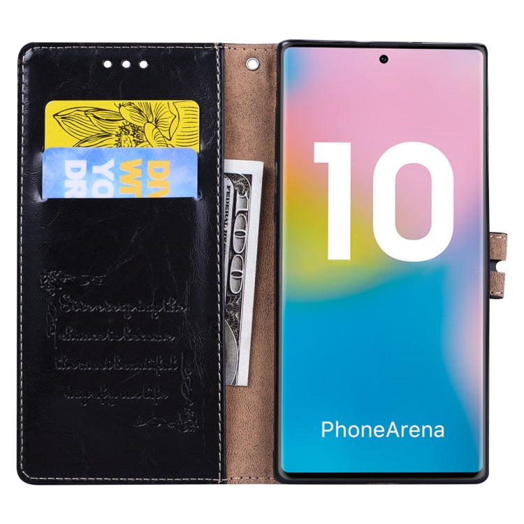Business Style Oil Wax Texture Horizontal Flip Leather Case with Holder & Card Slots & Wallet, For Galaxy Note 10, For Galaxy Note 10 Pro / Note 10+