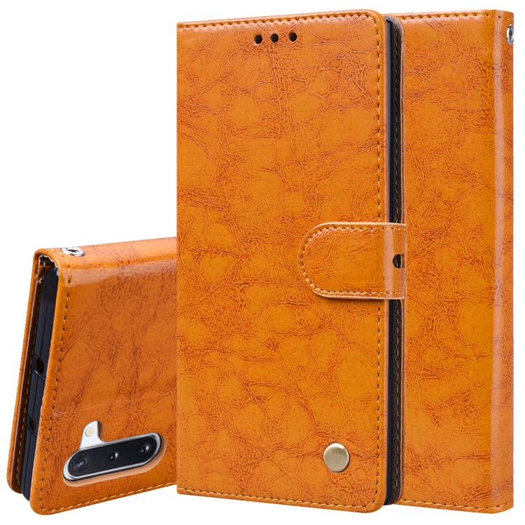 Business Style Oil Wax Texture Horizontal Flip Leather Case with Holder & Card Slots & Wallet, For Galaxy Note 10, For Galaxy Note 10 Pro / Note 10+