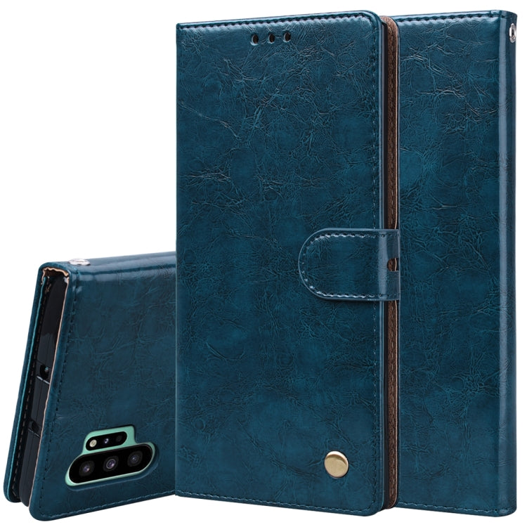Business Style Oil Wax Texture Horizontal Flip Leather Case with Holder & Card Slots & Wallet, For Galaxy Note 10, For Galaxy Note 10 Pro / Note 10+