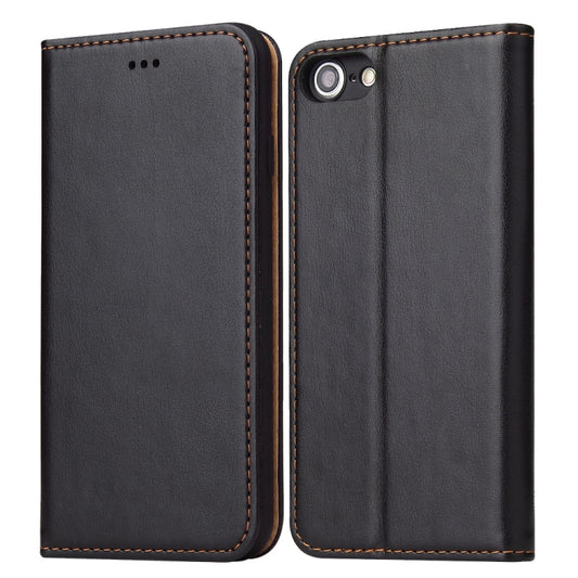Fierre Shann PU Genuine Leather Texture Horizontal Flip Leather Case with Holder & Card Slots & Wallet For iPhone 8 / 7 / SE 2020