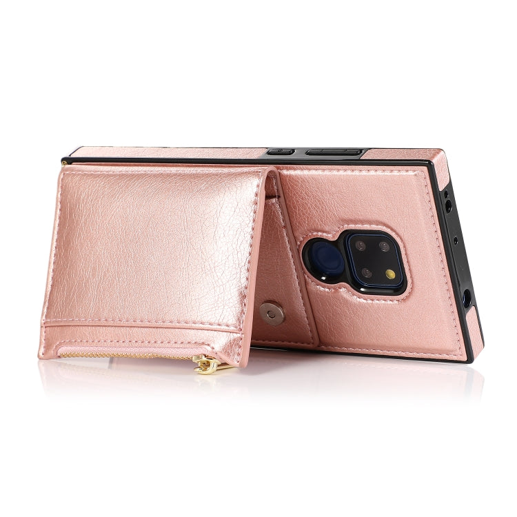 Square Zipper Wallet Bag TPU+PU Back Cover Case with Holder & Card Slots & Wallet & Cross-body Strap, For Huawei Mate 20, For Huawei Mate 20 Lite, For Huawei Mate 20 Pro, For Huawei Mate 30, For Huawei P30, For Huawei P30 Pro, For Huawei P30 Lite������...