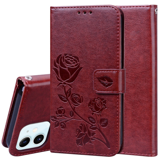 Rose Embossed Horizontal Flip PU Leather Case with Holder & Card Slots & Wallet