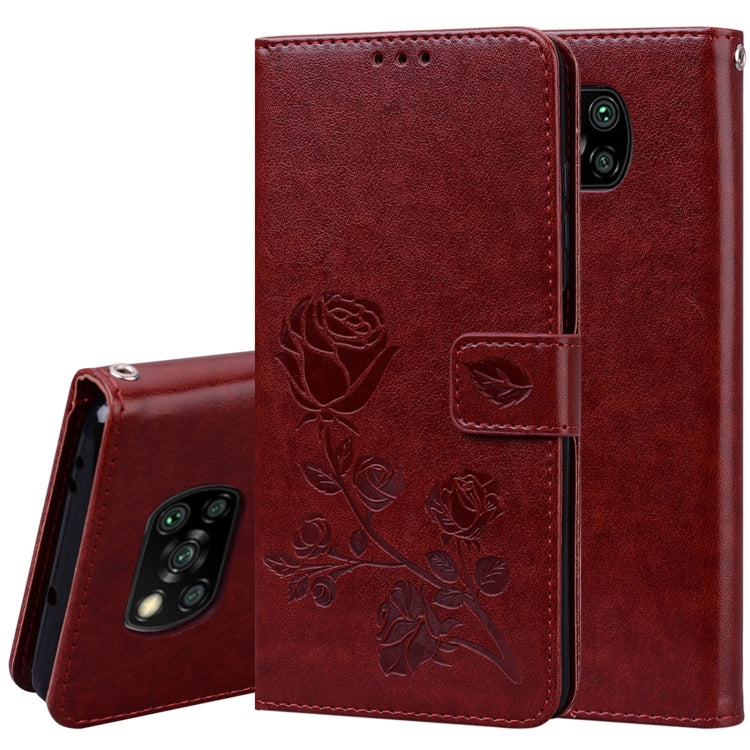Rose Embossed Horizontal Flip PU Leather Case with Holder & Card Slots & Wallet, For Huawei Y6p, For Huawei Honor 9X Lite, For Samsung Galaxy A21s, For Samsung Galaxy M51, For Samsung Galaxy S20 FE 5G, For Xiaomi Redmi 9, For Xiaomi Redmi 9A�����������...