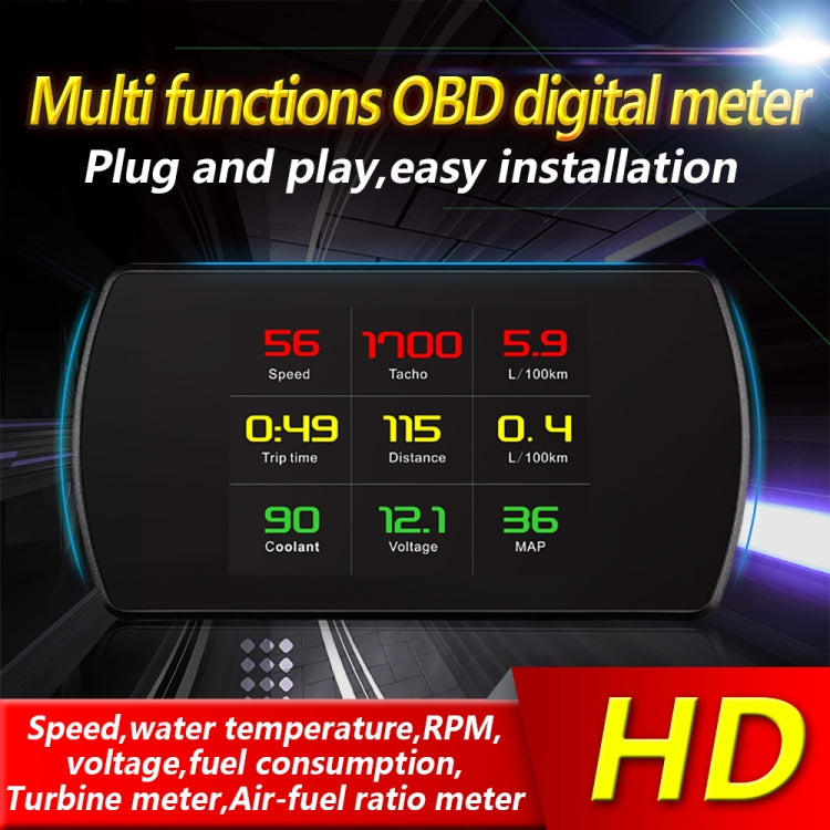 P16 Car HUD Head-up Display OBD2 Fault Code Elimination, P12