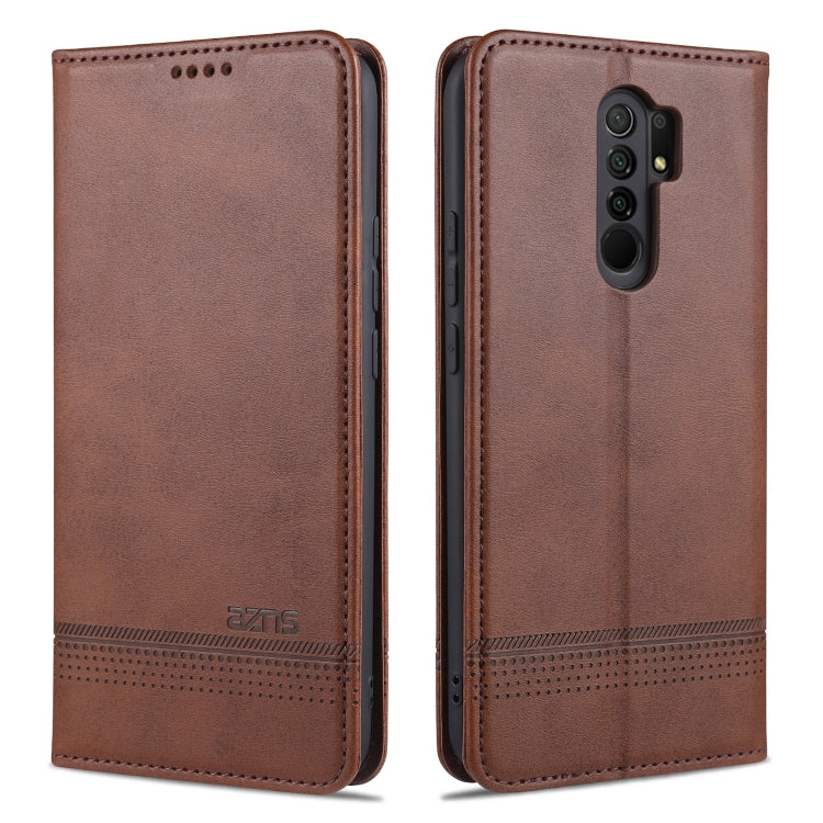 AZNS Magnetic Calf Texture Horizontal Flip Leather Case with Card Slots & Holder & Wallet, For Xiaomi Redmi 9, For Xiaomi Redmi Note 9 / 10X, For Xiaomi Mi 10 5G / 10 Pro 5G, For Xiaomi POCO X3 NFC, For Xiaomi Redmi 10X 5G������������������������������...
