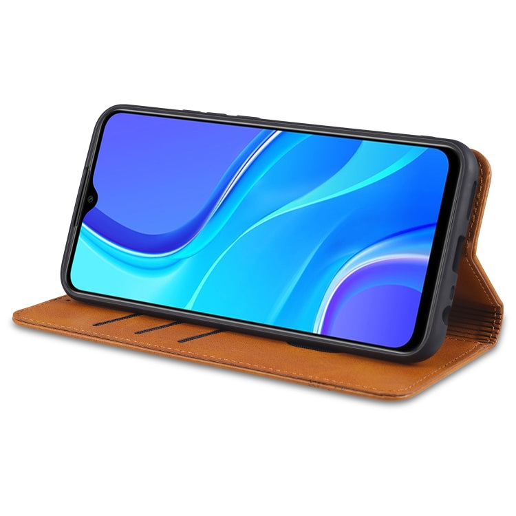 AZNS Magnetic Calf Texture Horizontal Flip Leather Case with Card Slots & Holder & Wallet, For Xiaomi Redmi 9, For Xiaomi Redmi Note 9 / 10X, For Xiaomi Mi 10 5G / 10 Pro 5G, For Xiaomi POCO X3 NFC, For Xiaomi Redmi 10X 5G������������������������������...
