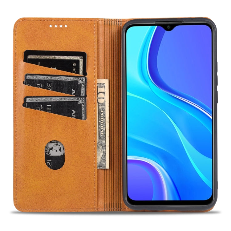 AZNS Magnetic Calf Texture Horizontal Flip Leather Case with Card Slots & Holder & Wallet, For Xiaomi Redmi 9, For Xiaomi Redmi Note 9 / 10X, For Xiaomi Mi 10 5G / 10 Pro 5G, For Xiaomi POCO X3 NFC, For Xiaomi Redmi 10X 5G������������������������������...