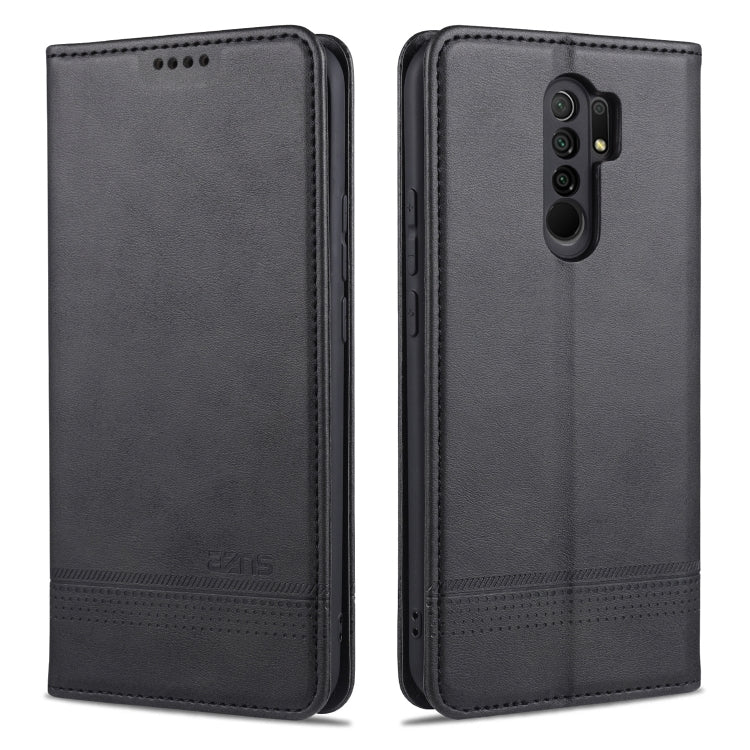 AZNS Magnetic Calf Texture Horizontal Flip Leather Case with Card Slots & Holder & Wallet, For Xiaomi Redmi 9, For Xiaomi Redmi Note 9 / 10X, For Xiaomi Mi 10 5G / 10 Pro 5G, For Xiaomi POCO X3 NFC, For Xiaomi Redmi 10X 5G������������������������������...