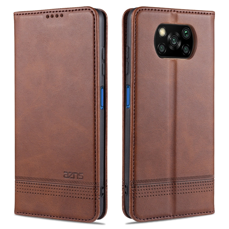 AZNS Magnetic Calf Texture Horizontal Flip Leather Case with Card Slots & Holder & Wallet, For Xiaomi Redmi 9, For Xiaomi Redmi Note 9 / 10X, For Xiaomi Mi 10 5G / 10 Pro 5G, For Xiaomi POCO X3 NFC, For Xiaomi Redmi 10X 5G������������������������������...