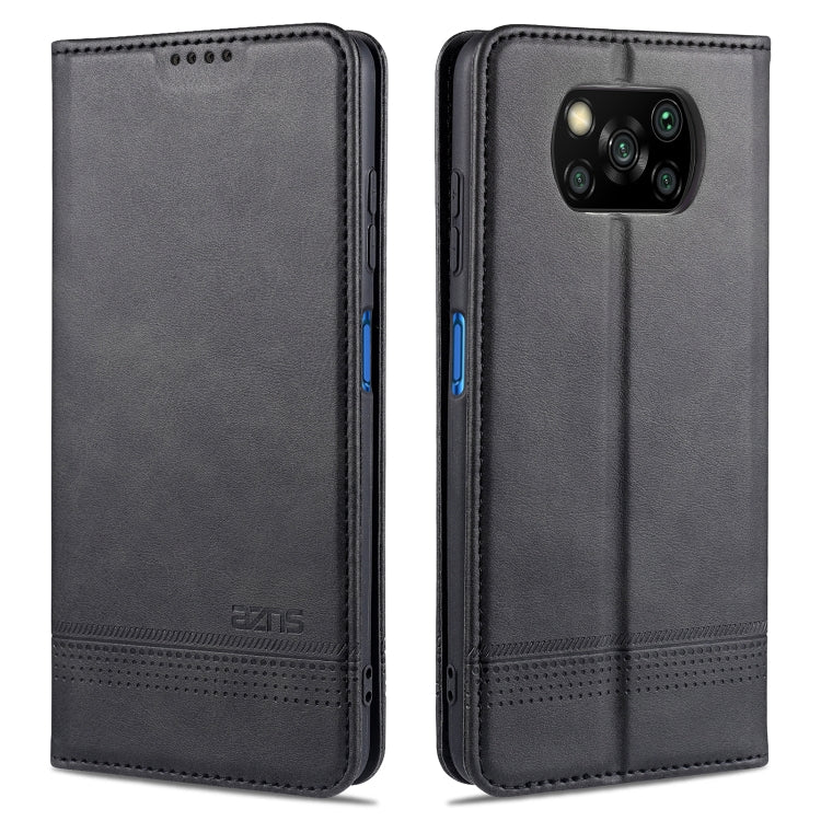 AZNS Magnetic Calf Texture Horizontal Flip Leather Case with Card Slots & Holder & Wallet, For Xiaomi Redmi 9, For Xiaomi Redmi Note 9 / 10X, For Xiaomi Mi 10 5G / 10 Pro 5G, For Xiaomi POCO X3 NFC, For Xiaomi Redmi 10X 5G������������������������������...
