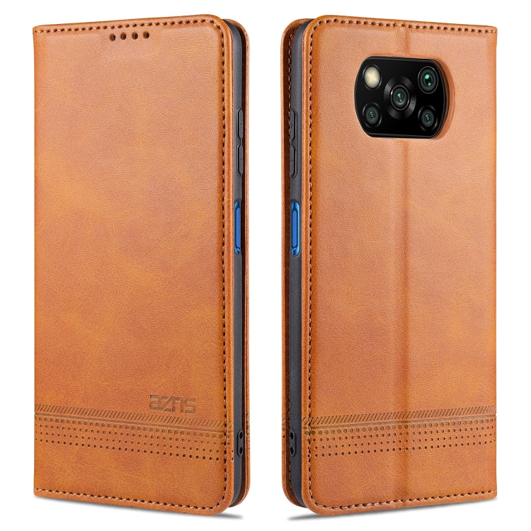 AZNS Magnetic Calf Texture Horizontal Flip Leather Case with Card Slots & Holder & Wallet, For Xiaomi Redmi 9, For Xiaomi Redmi Note 9 / 10X, For Xiaomi Mi 10 5G / 10 Pro 5G, For Xiaomi POCO X3 NFC, For Xiaomi Redmi 10X 5G������������������������������...