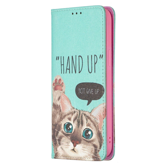 Colored Drawing Pattern Invisible Magnetic Horizontal Flip PU Leather Case with Holder & Card Slots & Wallet